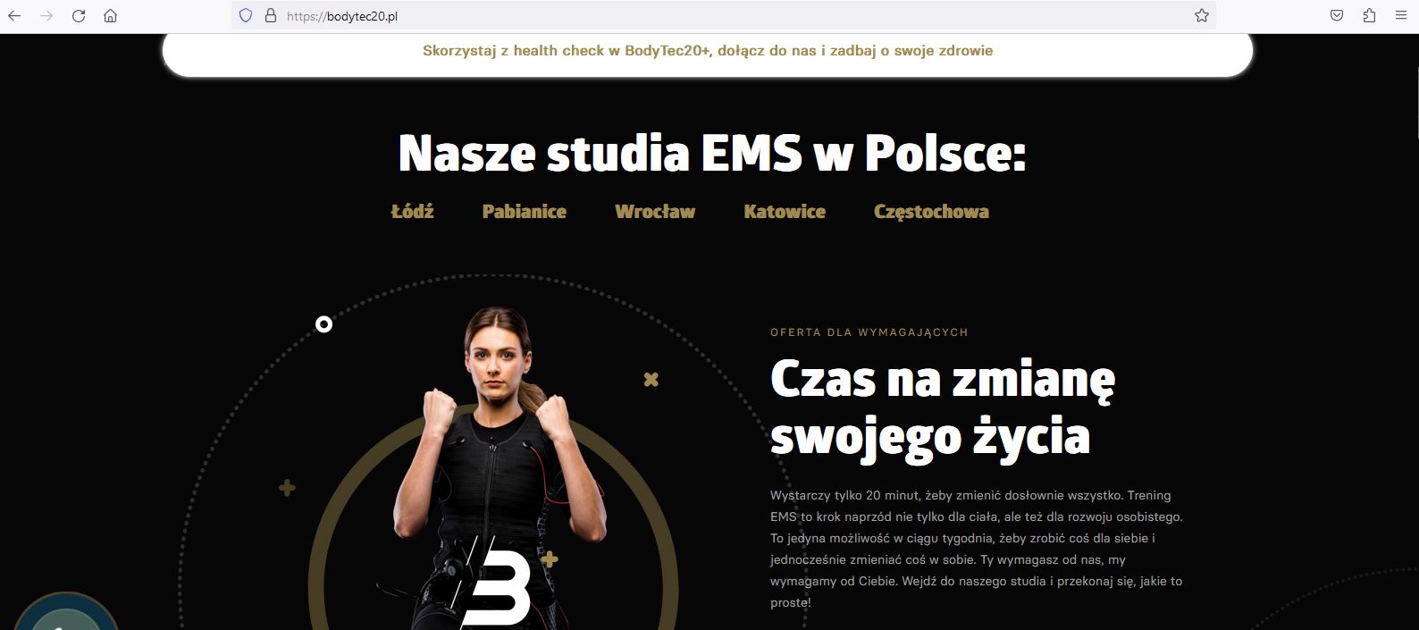 Aktualna strona www BodyTec20