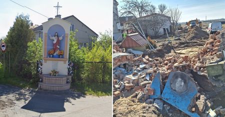 100-letnia kapliczka zrównana z ziemią. Mocna reakcja starosty