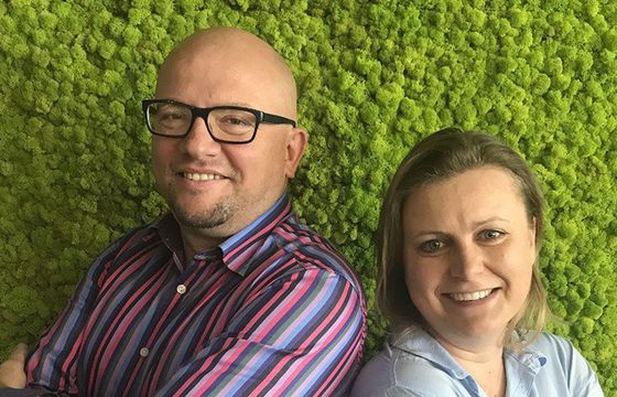 Marzena Markowska i Mariusz Gibała w dziale sprzedaży Move TV