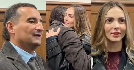 TYLKO NA PUDELKU: Leszczak i Koterski CZULE ŻEGNAJĄ SIĘ po rozprawie. "Chcemy być przykładem dla innych par, jak się rozwodzić" (WIDEO)