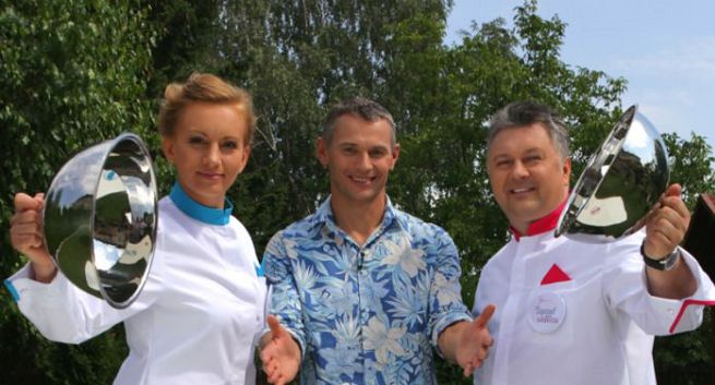 Ewa Olejniczak prowadzącą cykl „Przepis dnia” w TVP1