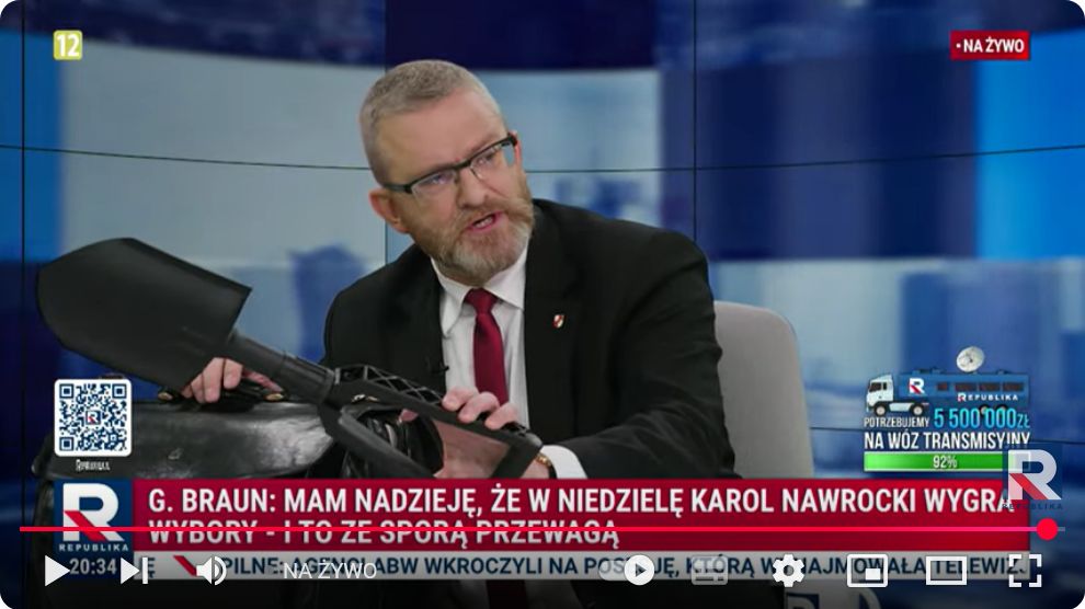 Screen z audycji TV Republika