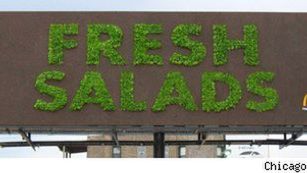 Billboard z sałatą 1