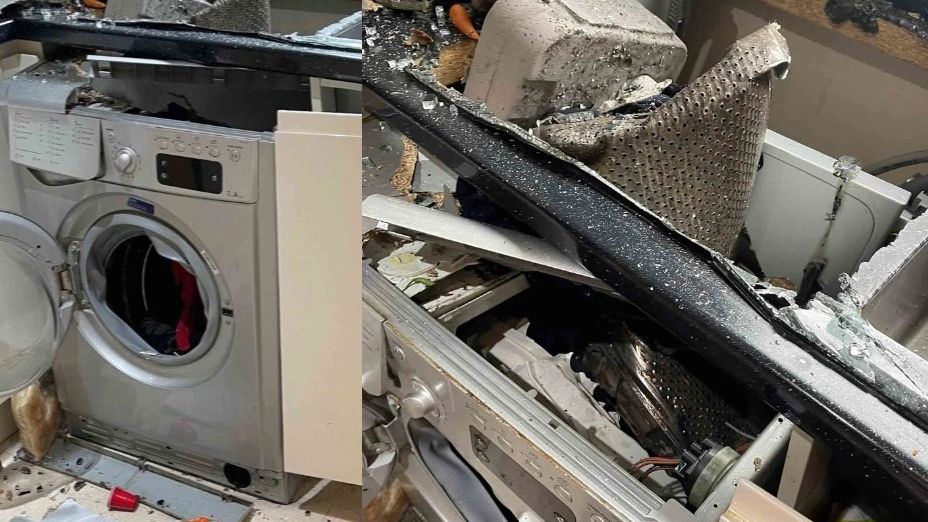 Pralka wybuchła w domu