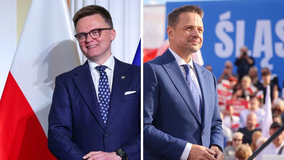 Szymon Hołownia i Rafał Trzaskowski