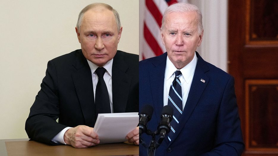 Prezydent USA Joe Biden, prezydent Rosji Władimir Putin