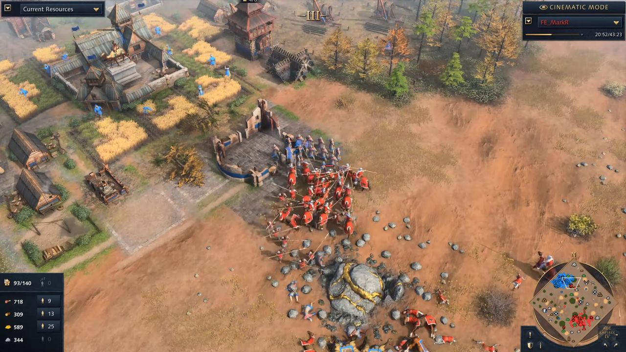 Age of Empires IV. 43 minuty rozgrywki z trybu wieloosobowego