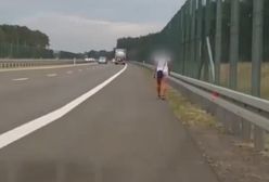 Pokłóciła się z partnerem, wysiadła z samochodu. Nagranie z S3