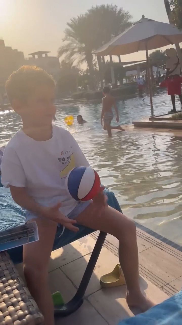 Rodzinne wakacje Szczęsnych w Dubaju