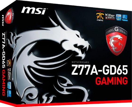 MSI Z77A-GD65 Gaming płyta główna opakowanie zdjęcie