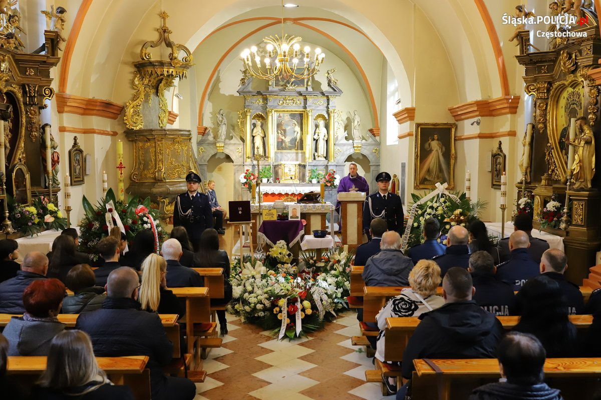 Ostatnie pożegnanie policjanta