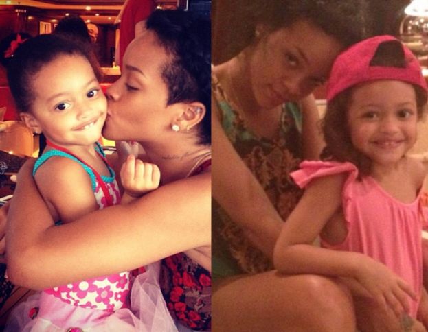 Rihanna pozuje z "adoptowaną córką" (FOTO)
