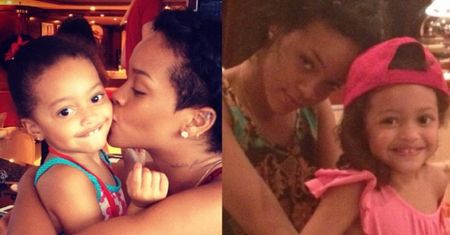 Rihanna pozuje z "adoptowaną córką" (FOTO)