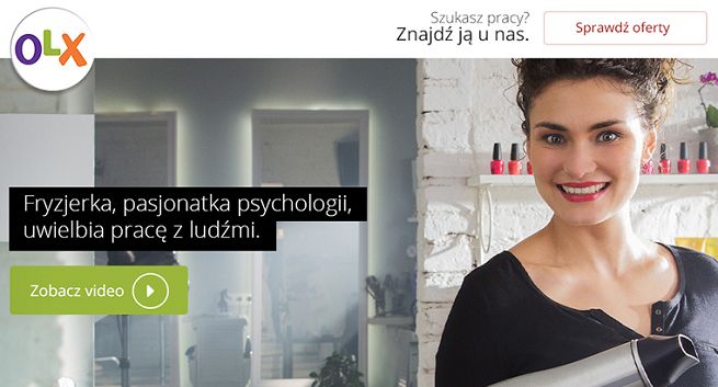 Szczęśliwi nowo zatrudnieni reklamują oferty pracy na OLX.pl (wideo)