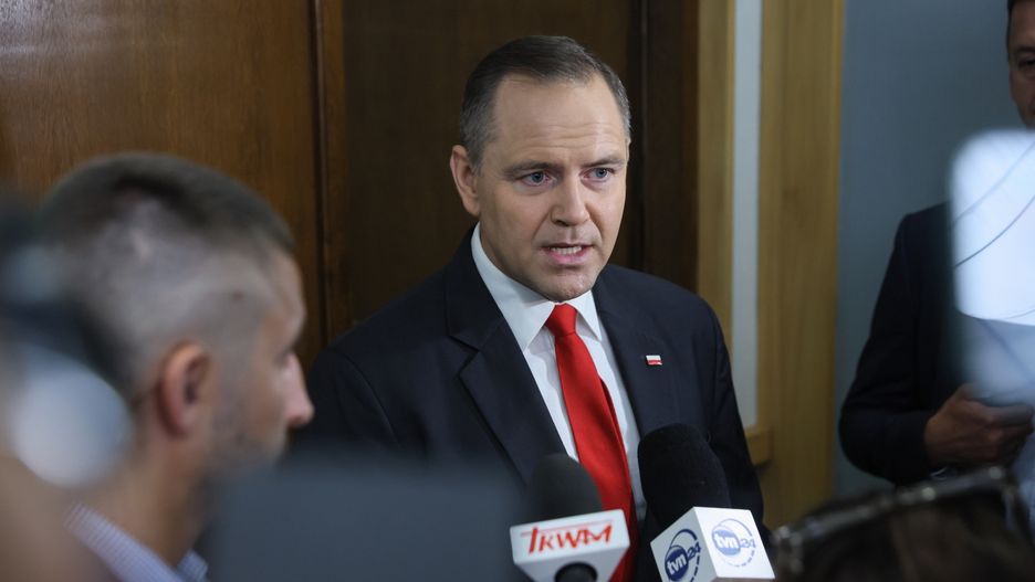Karol Nawrocki
Warszawa, 03.07.2025. Prezydent elekt RP Karol Nawrocki podczas konferencji prasowej w siedzibie Kancelarii Prezydenta RP w Warszawie, 3 bm. (jm) PAP/Leszek Szyma�ski
Leszek Szyma�ski
PiS, polityk, polityka, prezydent elekt, spotkanie