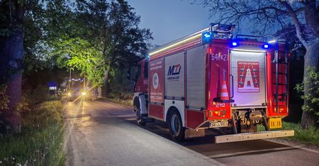 Tragedia w Tychach. Kierowca zginął w płomieniach