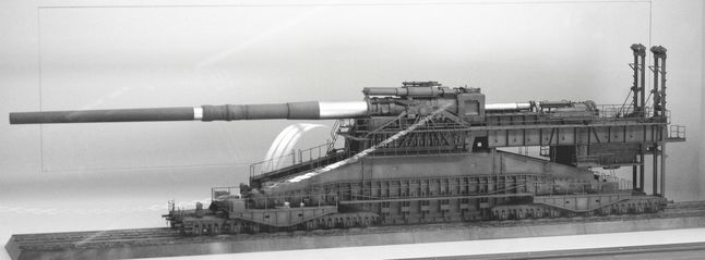 Makieta działa 80 cm Kanone 5 Gustav 