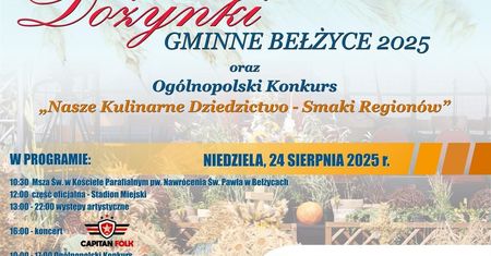 Dożynki Gminne w Bełżycach 2025. Gwiazdą imprezy zespół Capitan Folk