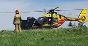 Bulowice: Rowerzysta zasłabł przez upał i doznał poważnego urazu głowy