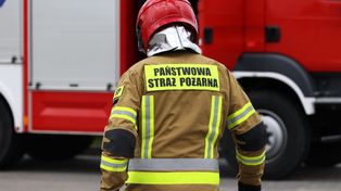 Pożar w Legnicy. Płonął poradziecki szpital