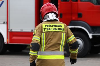Pożar w Legnicy. Płonął poradziecki szpital