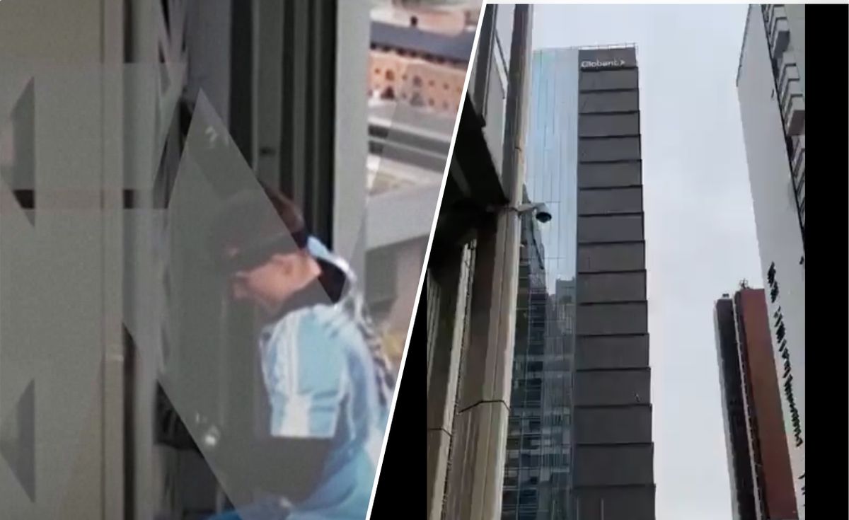 Polak wspinał się na 30-piętrowy budynek w Buenos Aires