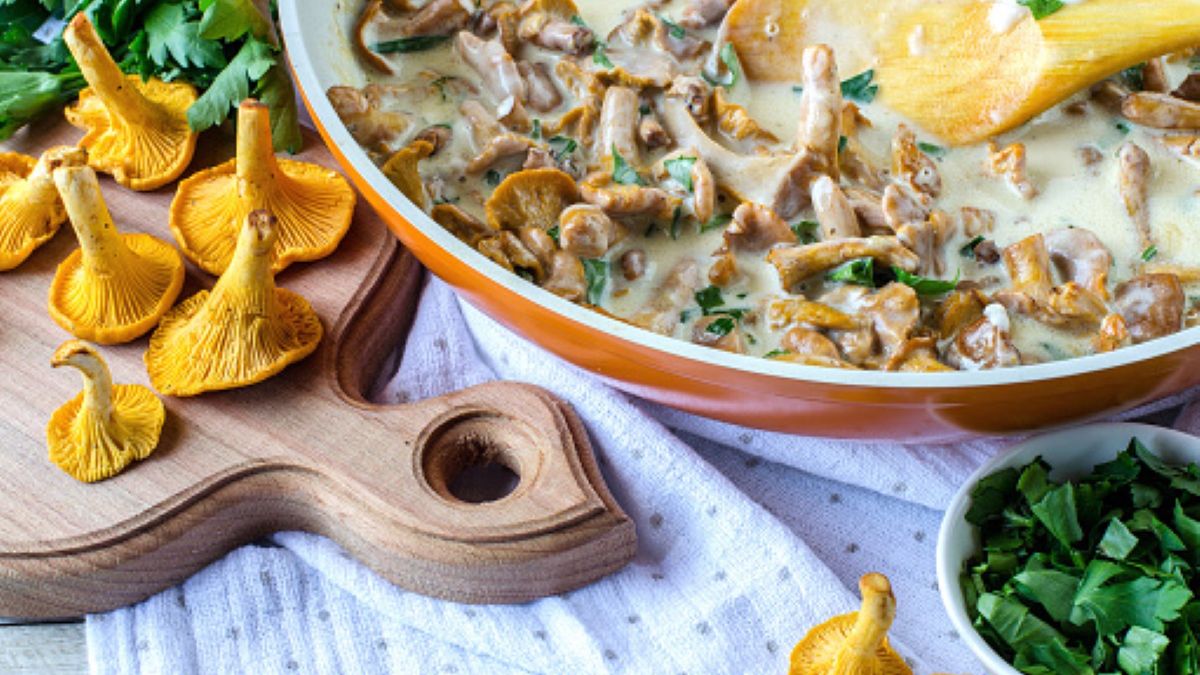 Przepis na kurki w sosie śmietanowym jest niezwykle prosty, a jego efekt – przepyszny 