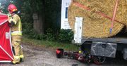 Tragedia podczas cofania. Nie żyje motorowerzysta