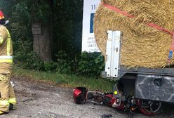 Tragedia podczas cofania. Nie żyje motorowerzysta