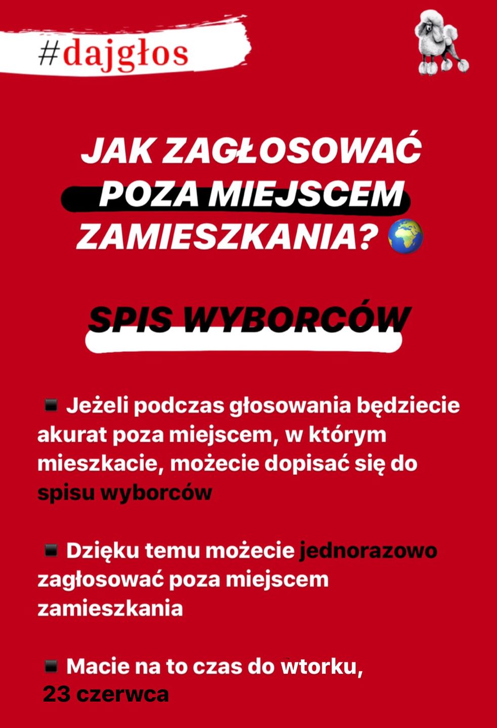 Jak i do kiedy dopisać się do spisu wyborców?