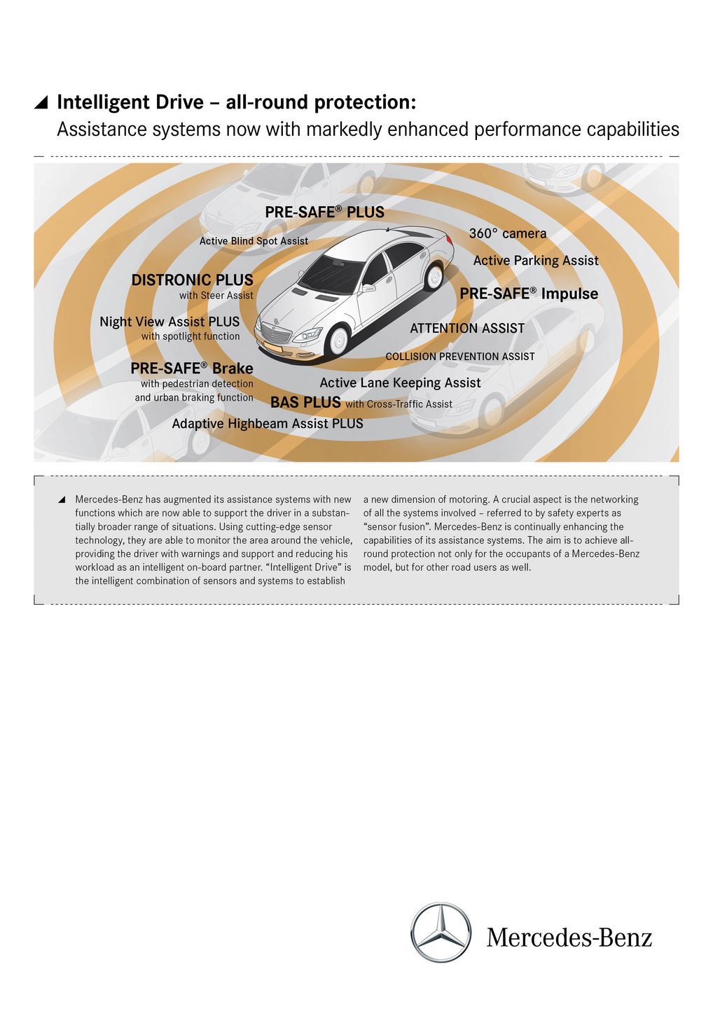 S-Klasse Grafiken, INTELLIGENT DRIVE, (W 222), 2012