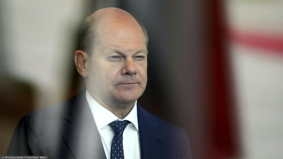 TemporaryGerman Chancellor Olaf Scholz waits for the arrival of Slovakia's Prime Minister Eduard Heger for a meeting at the chancellery in Berlin, Germany, Monday, June 13, 2022. (AP Photo/Michael Sohn)AP