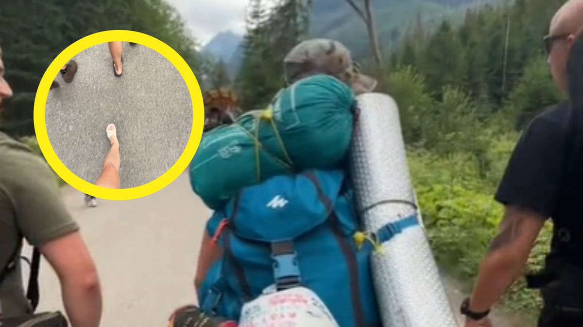 W klakach szli nad Morskie Oko