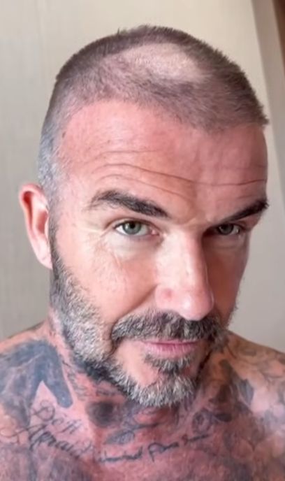 David Beckham zaliczył wpadkę podczas golenia włosów