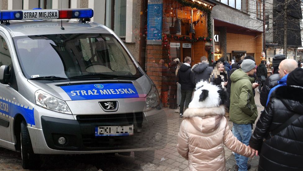 Krupówki. Romscy muzycy uciekli na widok patrolu. Zostawili instrumenty