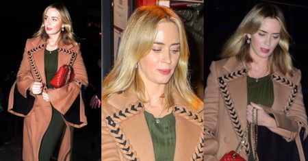 Speszona Emily Blunt wyłania się z prywatnego pokazu "Mary Poppins"
