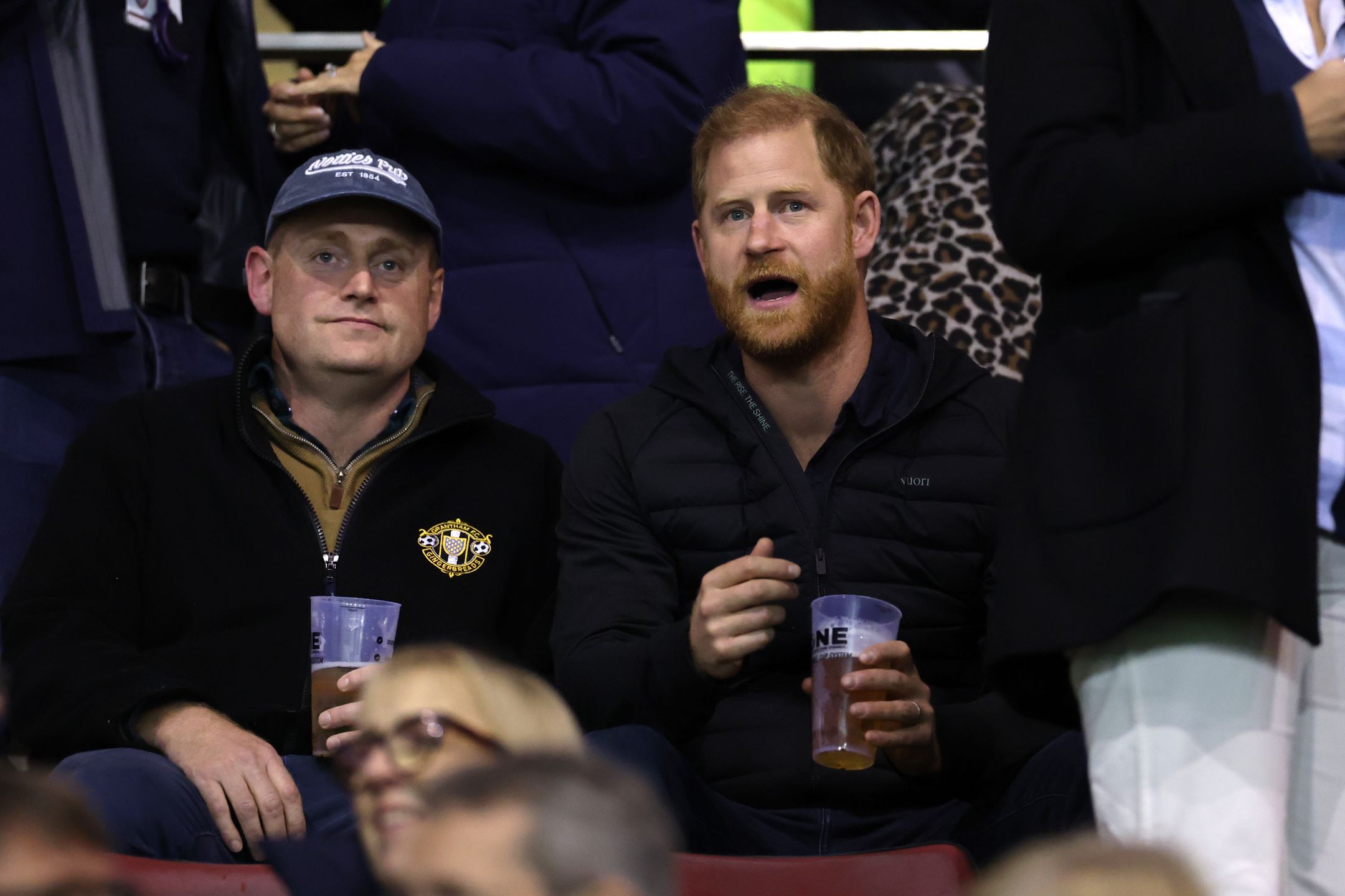 Leicester Tigers v Gloucester Rugby - Gallagher PREM 2026/2027LEICESTER, ENGLAND - OCTOBER 09: Prince Harry, Duke of Sussex sits in the stands during the Gallagher PREM 2026/2027 match between Leicester Tigers and Gloucester Rugby at Mattioli Woods Welford Road Stadium on October 09, 2026 in Leicester, England. (Photo by David Rogers/Getty Images)David Rogersrugby