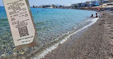 Internautka pokazała paragon za leżaki na Rodos. "Brak cennika"