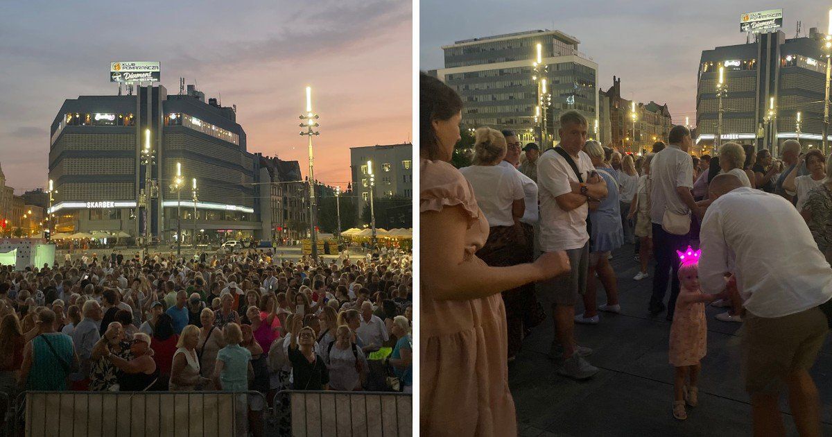 Katowice: Potańcówka na rynku. Setki osób zatańczyło w rytm przebojów