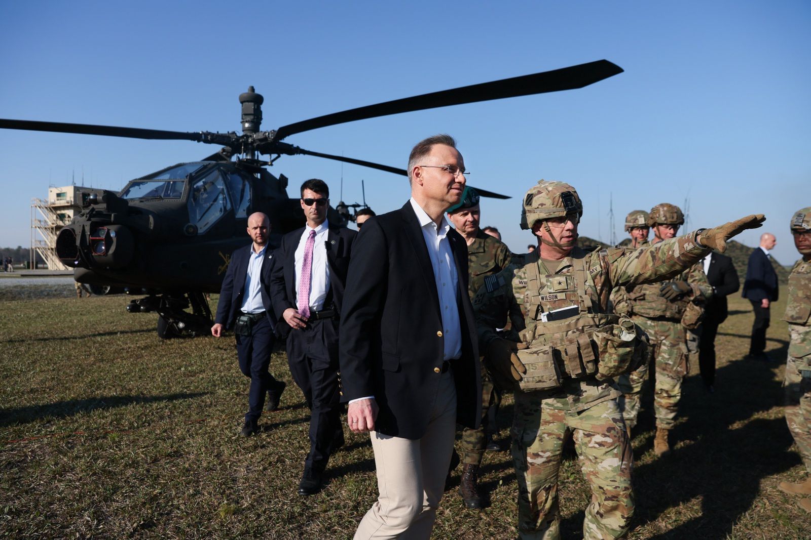 Andrzej Duda w Fort Stewart