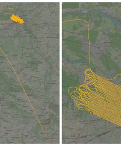 Samolot prawie 6 godzin krążył nocą nad Warszawą. Jest wyjaśnienie