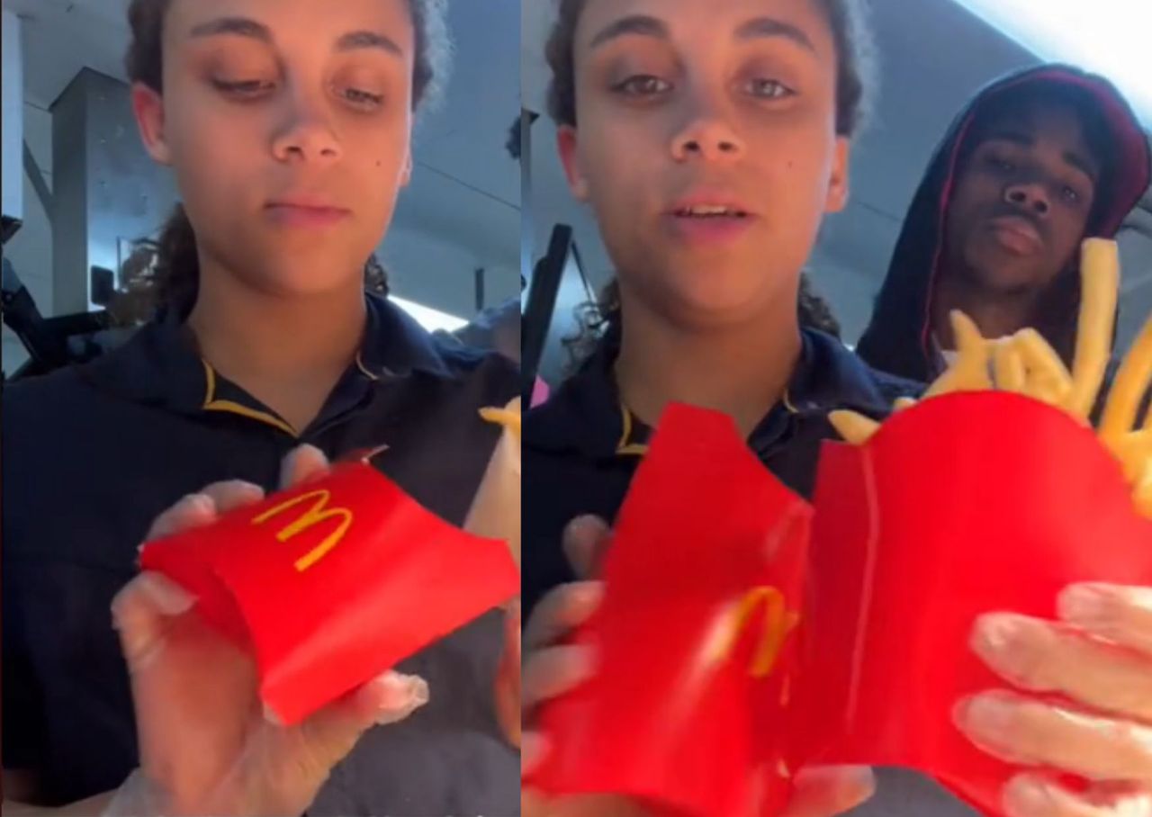 McDonald's fry serving size controversy debunked by employee on TikTok