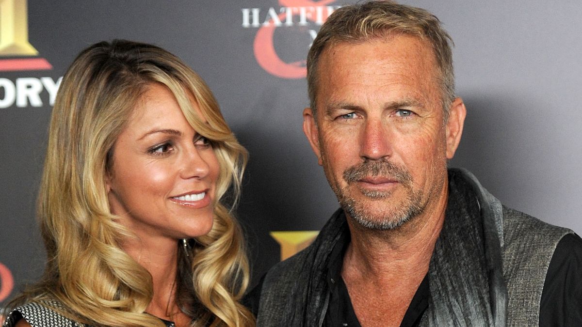 History Channel's Pre-Emmy Party - ArrivalsWEST HOLLYWOOD, CA - SEPTEMBER 22:  Christine Baumgartner and actor Kevin Costner arrives at the History Channel's Pre-Emmy Party at Soho House on September 22, 2012 in West Hollywood, California. (Photo by Valerie Macon/Getty Images)Valerie MaconCelebrities, One Person, Television Show