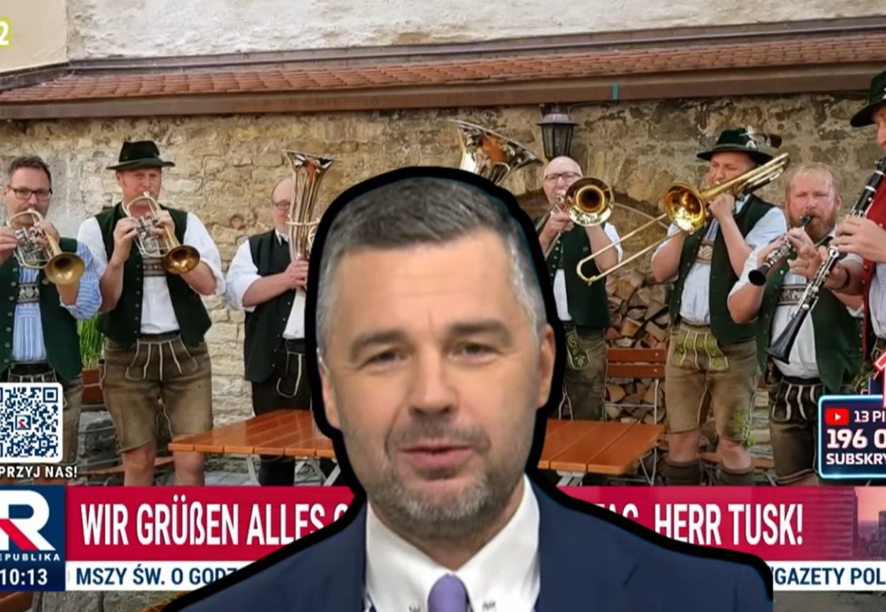 U Rachonia propaganda jak w TVP Info za PiS. Życzenia dla Tuska po niemiecku