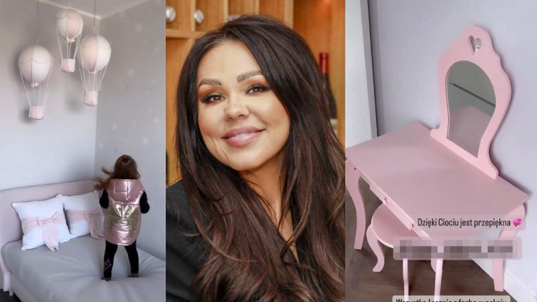 Sylwia Bomba chwali się pokojem córki w NOWYM DOMU: różowa toaletka, pastelowe kolory i balony (ZDJĘCIA)