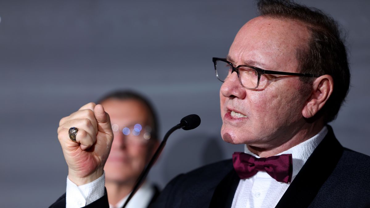 The Better World Fund Gala 2025 Red Carpet - The 78th Annual Cannes Film Festival
CANNES, FRANCE - MAY 20: Kevin Spacey speaks on stage during the Better World Fund Gala 2025 at the 78th annual Cannes Film Festival at Carlton Hotel on May 20, 2025 in Cannes, France. (Photo by Pascal Le Segretain/Getty Images)
Pascal Le Segretain