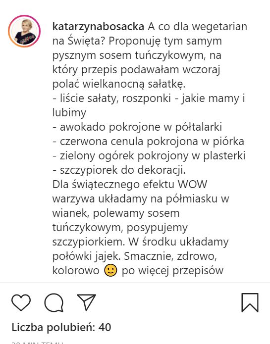 Przepis na sałatkę z sosem z tuńczyka