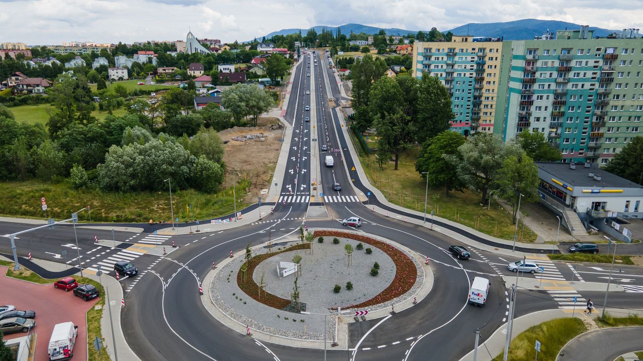 Bielsko-Biała. Ronda turbinowe mają usprawnić przejazd ul. Cieszyńską.