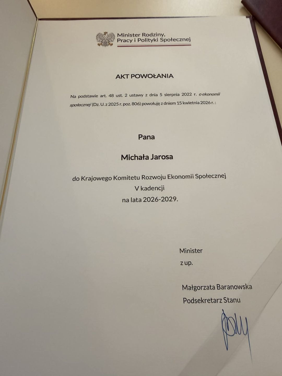 Akt Powołania 