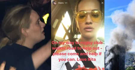 Adele i Rita Ora przyjechały na miejsce pożaru wieżowca w Londynie! Adele "przytulała każdego", Rita nosiła butle z wodą